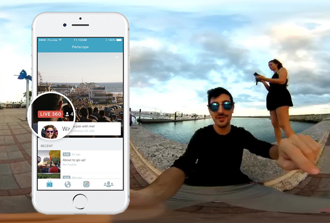 Periscope'a 360 derece canlı yayın özelliği geldi