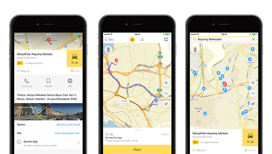 Yandex Haritalar’a sesli navigasyon ve yürüyüş yolları özelliği geldi