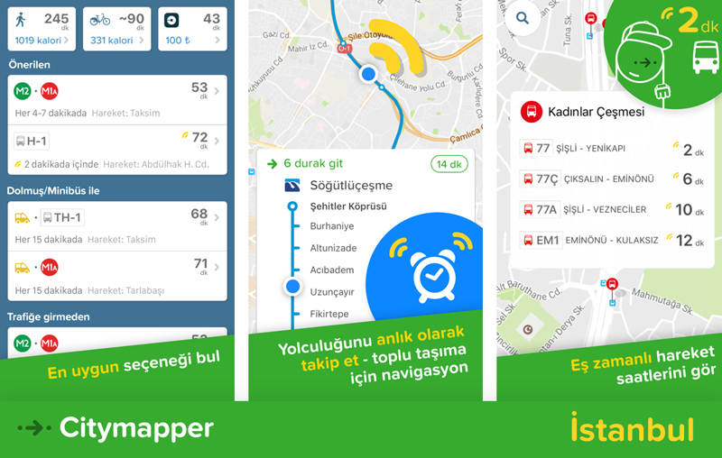 Popüler ulaşım uygulaması Citymapper artık Türkiye’de