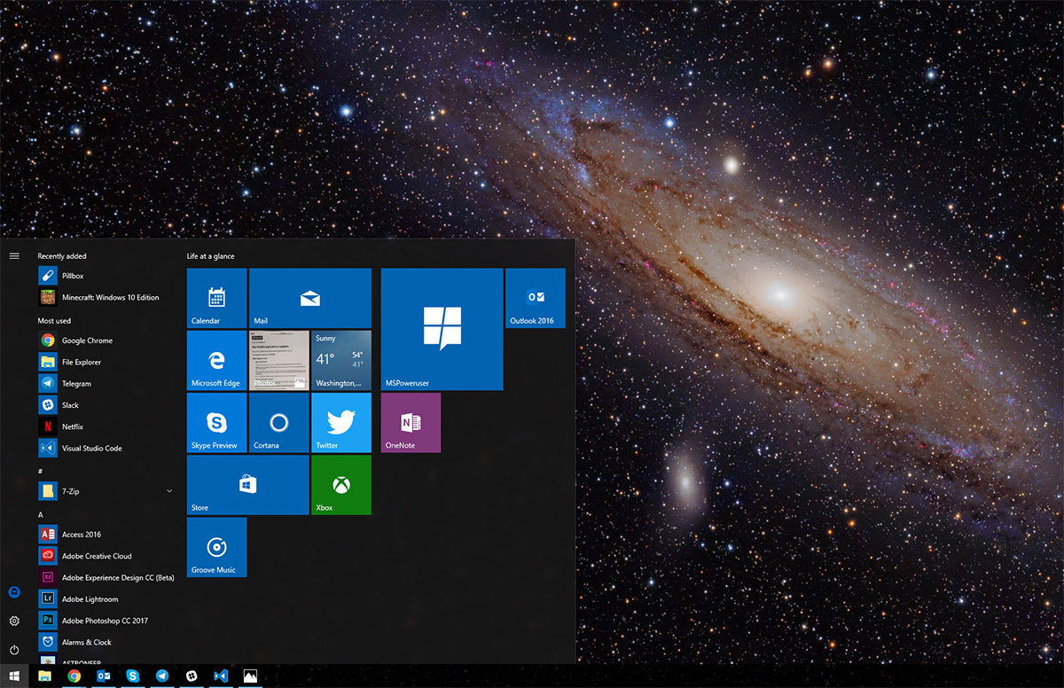 Microsoft, Windows 10'un yeni uyarlanabilir arayüzü Andromeda üzerinde çalışıyor