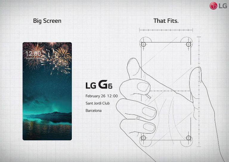 LG G6'nın basın davetiyesi büyük ekran ve ince bir çerçeveye işaret ediyor