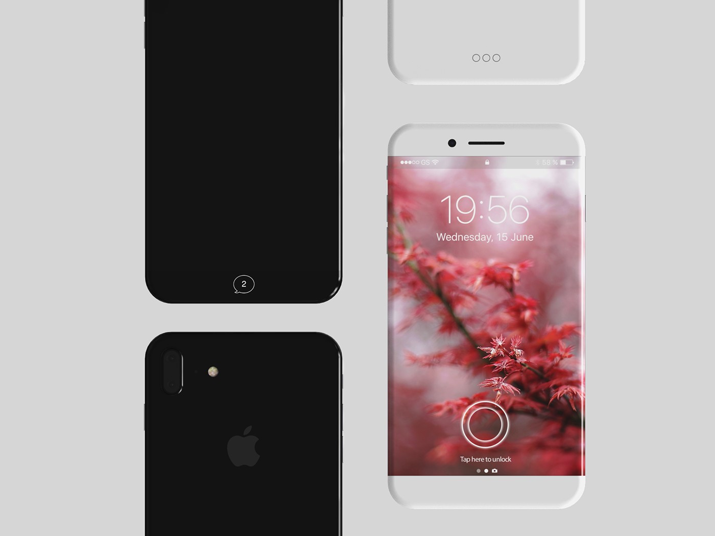 iPhone 8'de Home butonu yerine kapasitif tuşlara yer verilebilir