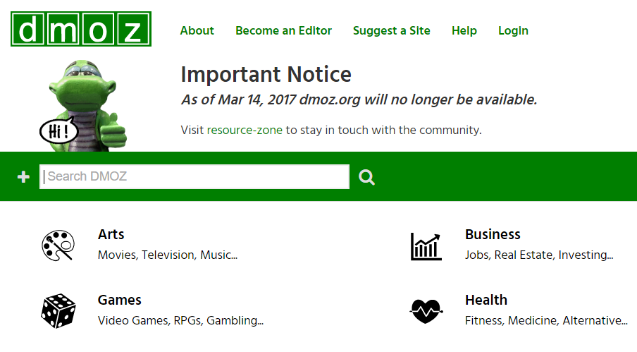İnternet tarihinin en büyük açık dizin projesi 'DMOZ' kapanıyor