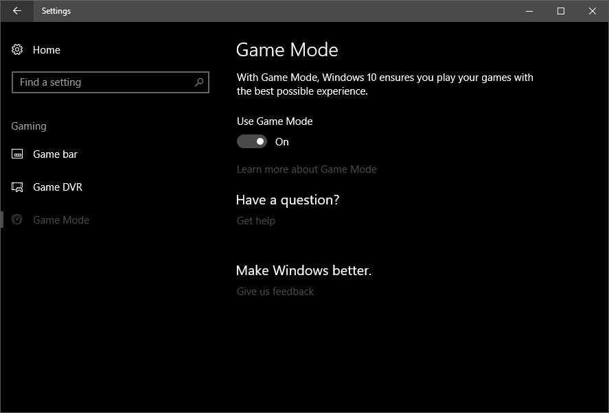 Microsoft nihayet Windows 10 Oyun Modu'nun nasıl çalışacağını açıkladı