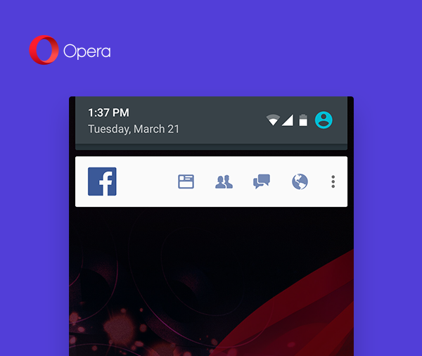 Opera Mini'ye Facebook bildirim çubuğu ve indirilebilir içerik tarama özelliği geldi
