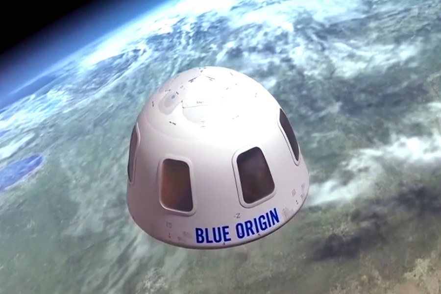 Blue Origin'in lüks uzay aracının içerisinden görüntüler