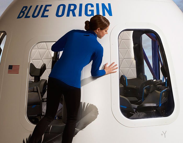 Blue Origin'in lüks uzay aracının içerisinden görüntüler
