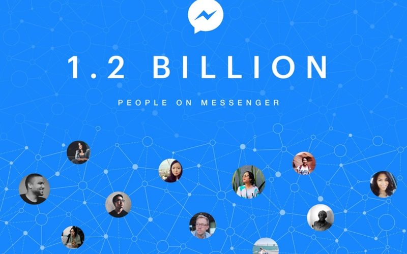 Facebook Messenger 1.2 milyar kullanıcıya ulaştı