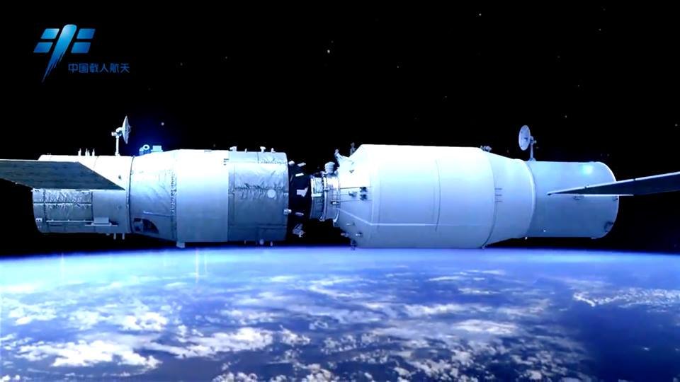 Çin'in kargo uzay aracı, uzay istasyonuna yerleşti