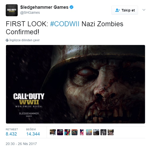 Call of Duty: WWII oyunundan ilk tanıtım videosu geldi