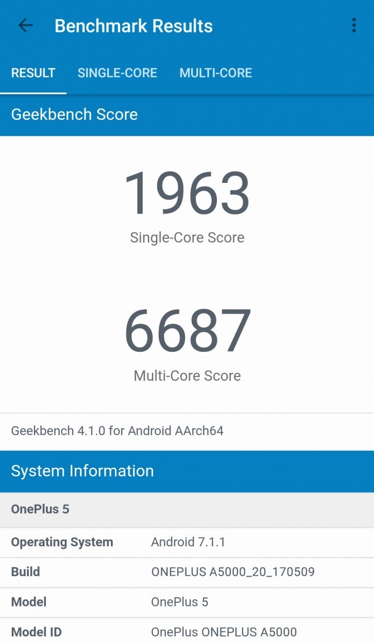 OnePlus 5 performans testinde Galaxy S8 ve Xperia XZ Premium'u geçti