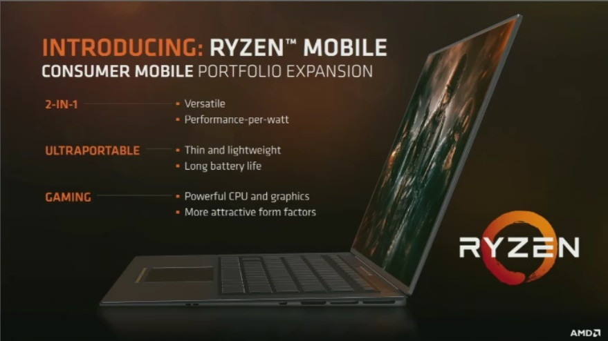 AMD açıkladı: Mobil Ryzen işlemciler geliyor, üstelik entegre Vega GPU ile!