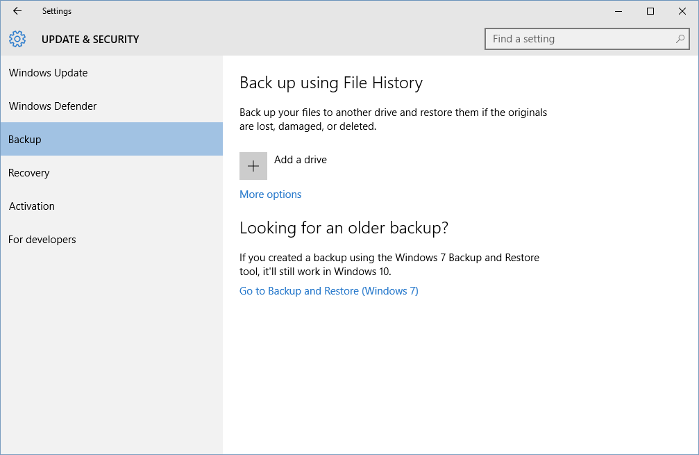 Windows 10’un File History özelliği yakın zamanda tarih olabilir
