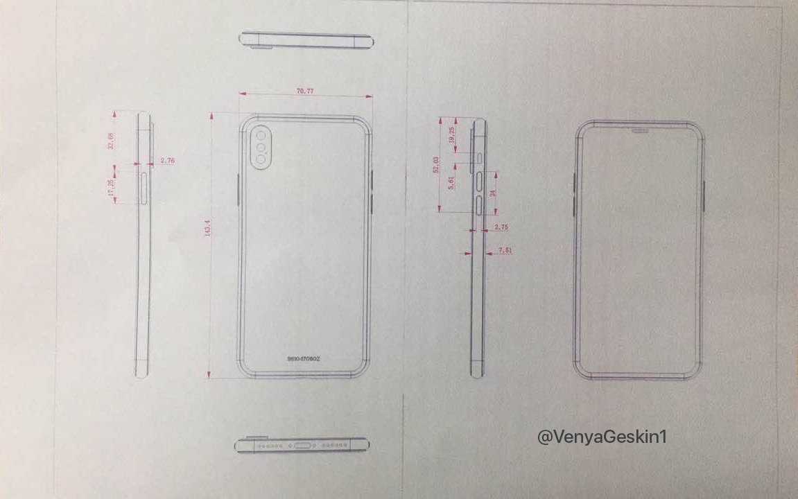 Son şemalar sızdı: iPhone 8, iPhone 7s ve iPhone 7s Plus seri üretimde