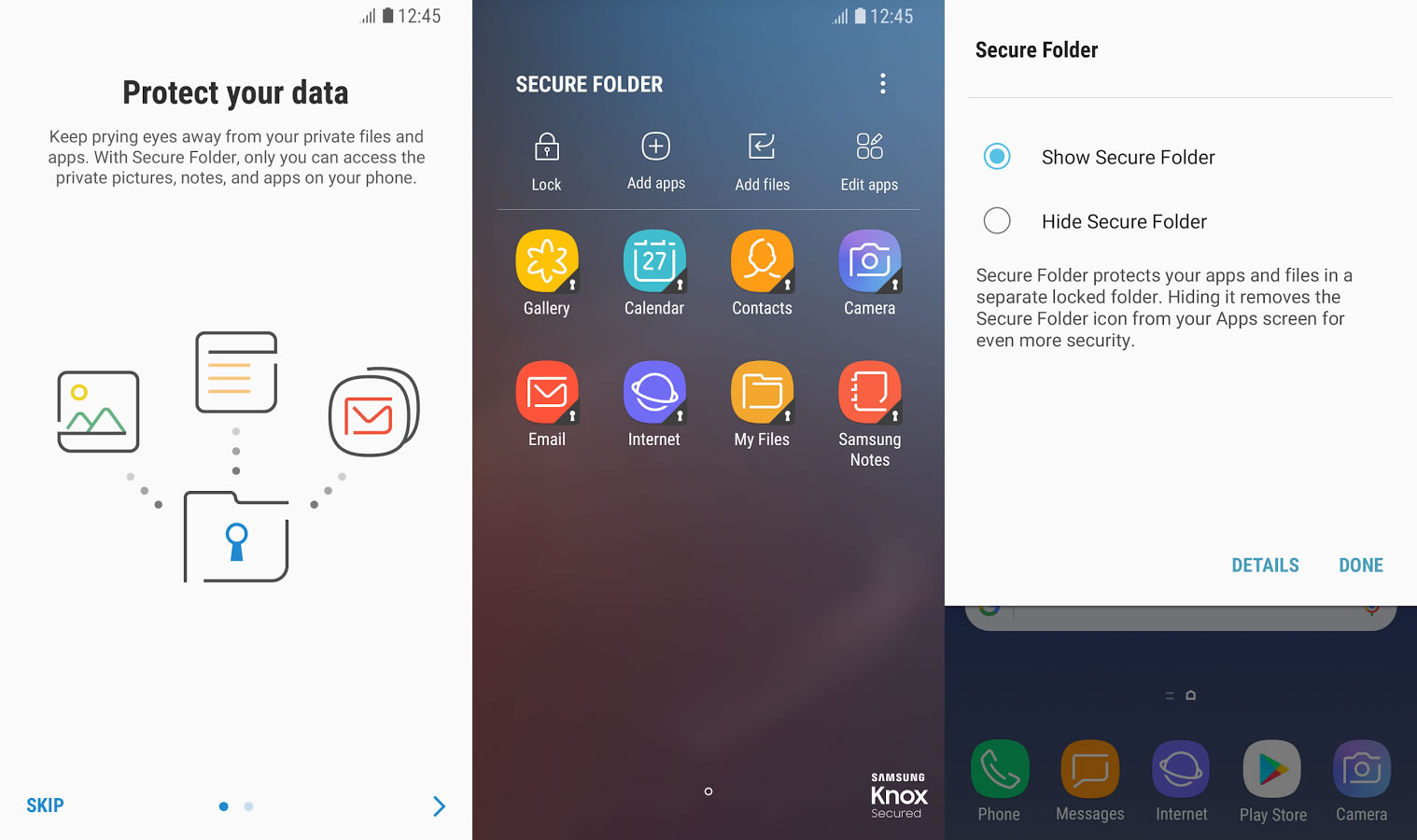 Samsung Secure Folder uygulaması artık Google Play Store'da