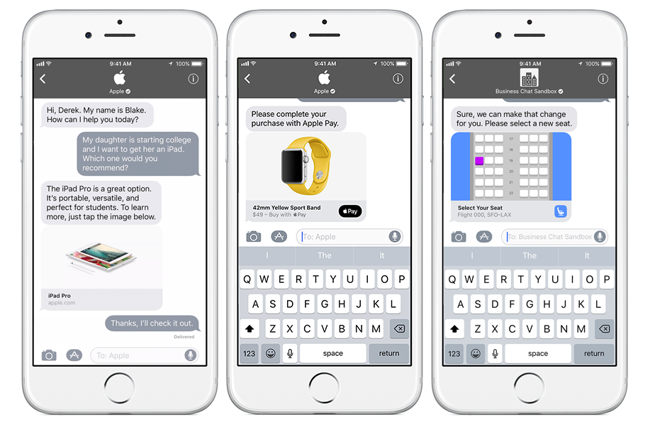 Apple iMessage üzerinden müşteri hizmetleri servisi sunacak