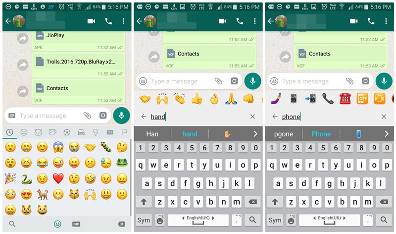 WhatsApp'a emoji arama özelliği geldi