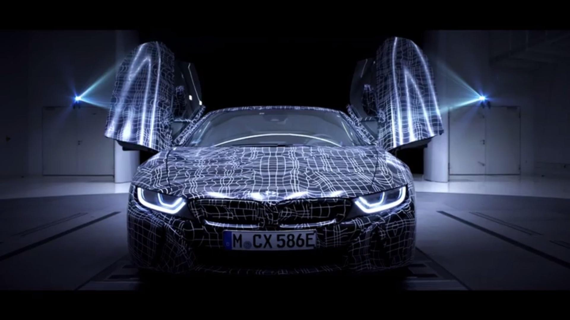 BMW i8 Roadster'a ait ilk teaser video yayınlandı