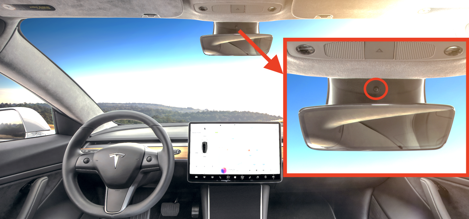 Tesla Model 3, Autopilot için sürücüye bakan bir kameraya sahip