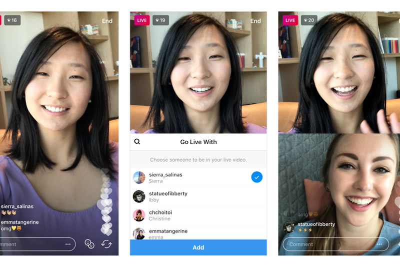 Instagram kullanıcıları artık birlikte canlı yayın yapabilecekler