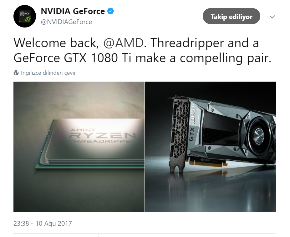 Nvidia’dan AMD’ye hem övgü hem taş