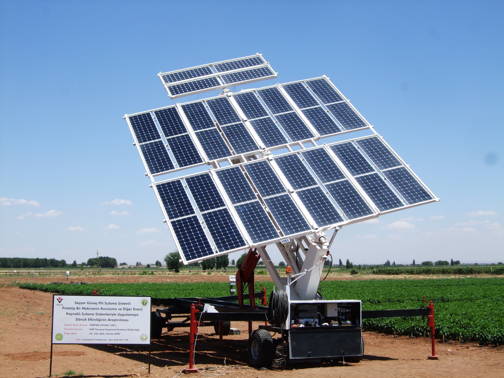 Güneş enerjisiyle çalışan sulama makineleri Şanlıurfa'da hayata geçiriliyor