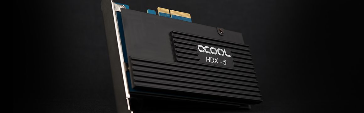 Alphacool HDX-5 M.2 SSD soğutuculu RAID kartını duyurdu