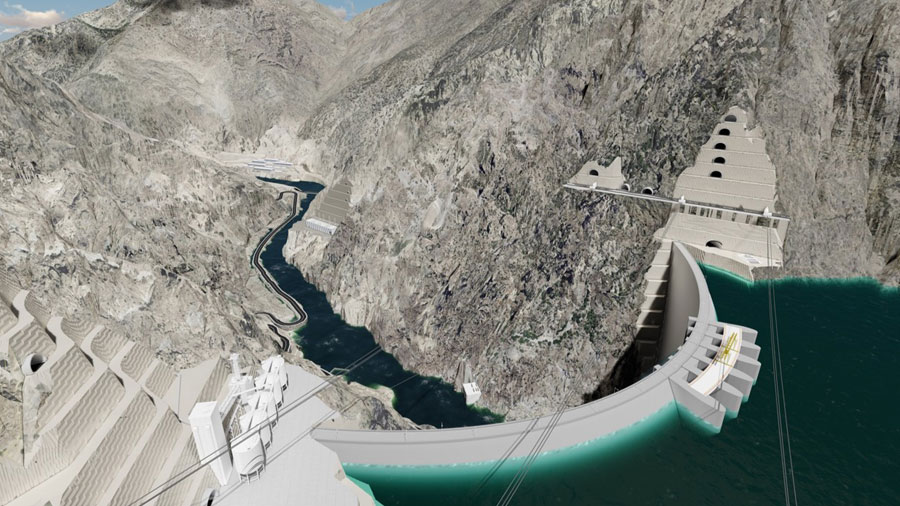 Dünyanın en yüksek üçüncü barajı Yusufeli Barajı’nda sona yaklaşıldı