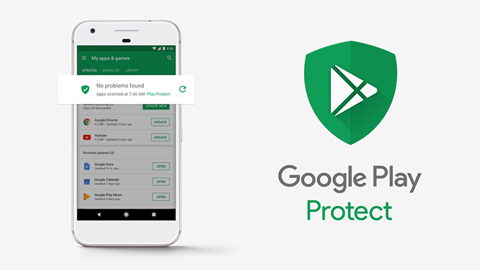 Google Play Protect, logo haline geliyor
