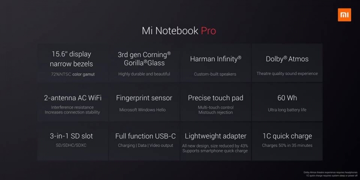 Xiaomi Mi Notebook artık Pro