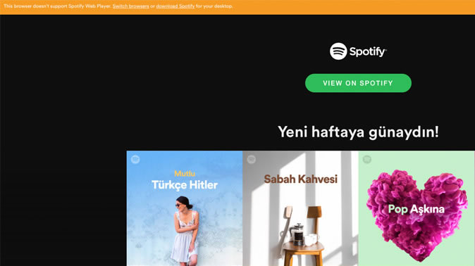 Spotify artık Apple'ın Safari tarayıcısında çalışmıyor