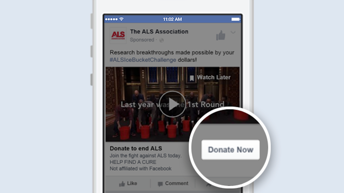Facebook'un ''Bağış Yap'' butonu Avrupa'ya geliyor