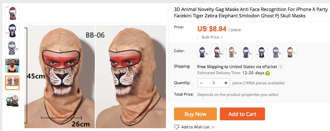 Face ID fırsata dönüştü: iPhone X için yüz maskesi satılıyor
