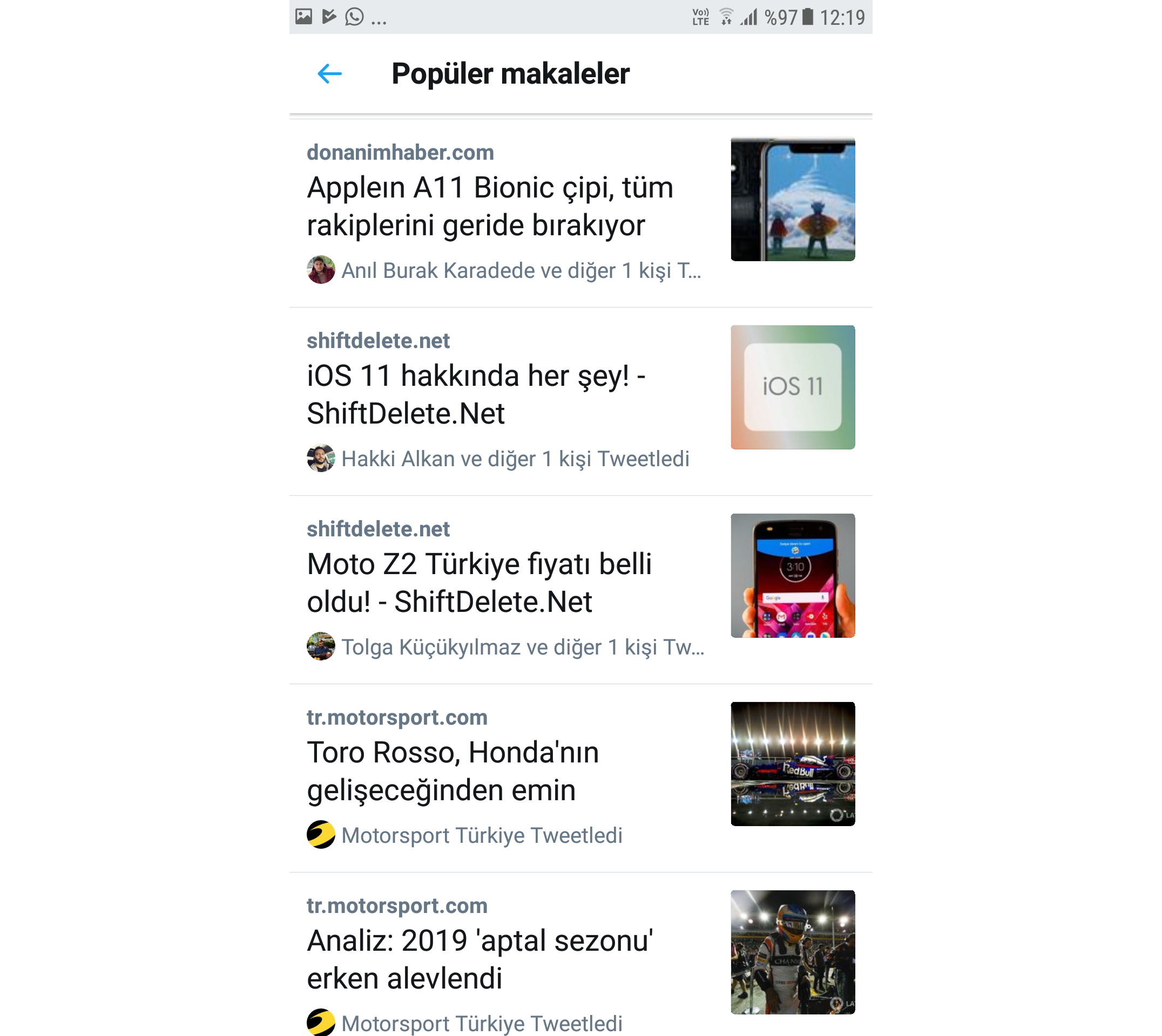 Twitter’a popüler makaleler sayfası eklendi