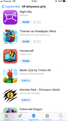 iPhone için 10 adet Arttırılmış Gerçeklik (AR) uygulaması