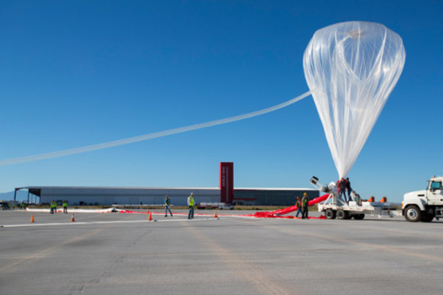 World View'in dev balonu stratosfere gitmek için yola çıktı