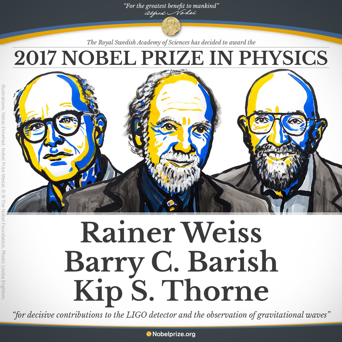 2017 Nobel Fizik Ödülü'nün kazananı belli oldu