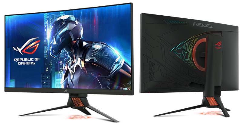 Dünyanın ilk RGB aydınlatmalı kavisli monitörü: Asus ROG Swift PG27VQ 