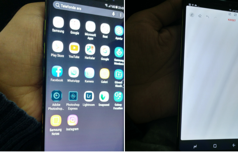 Samsung'un başı Note 8 ekranındaki ışık sızması sorunu ile dertte!