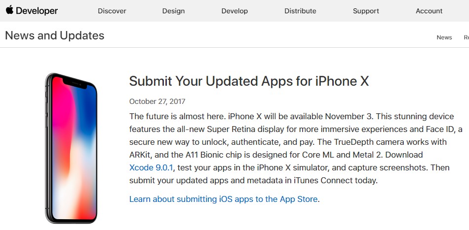 Apple'dan geliştiricilere: Uygulamalarınızı bir an önce iPhone X'e uyumlu hale getirin