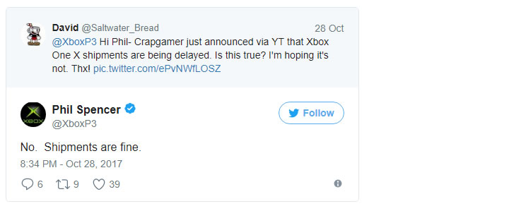 Xbox One X sevkiyatlarında sorun yok, konsol 7 Kasım'da geliyor