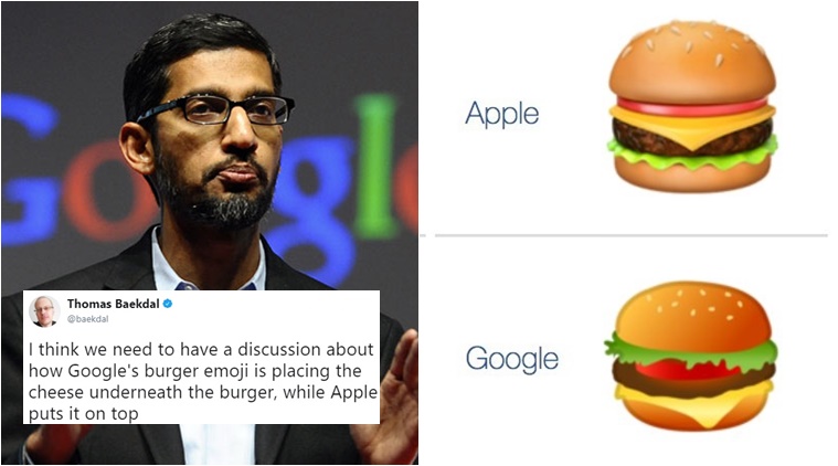 Google'ın hamburger emojisi tartışma konusu oldu