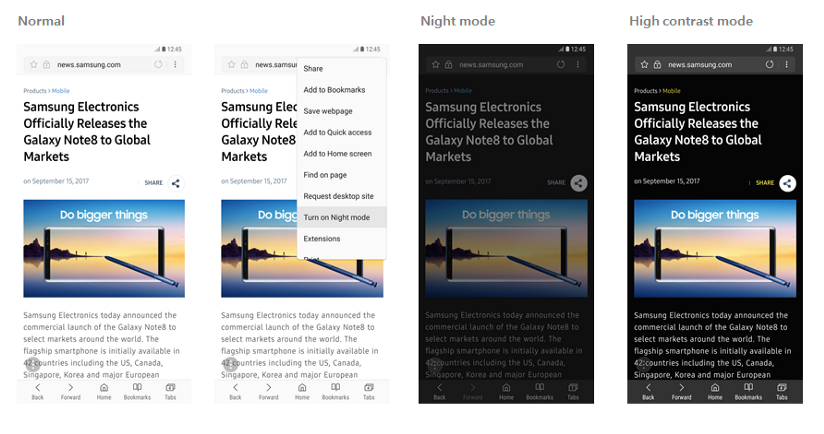 Samsung'un internet tarayıcısı artık tüm Android cihazlar için indirilebilecek
