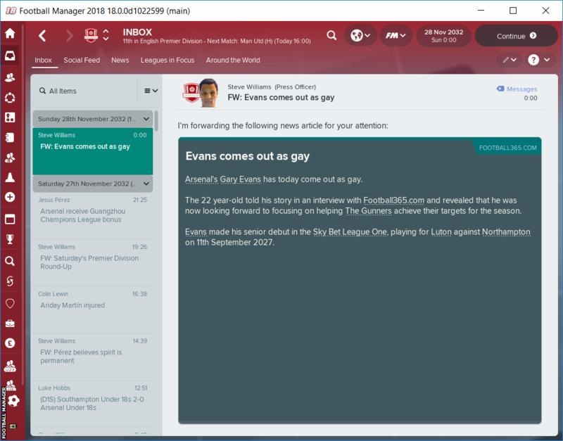 Football Manager 2018 eşcinselliğe kapıyı araladı