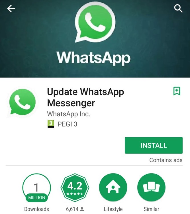 1 milyondan fazla kullanıcı sahte WhatsApp uygulamasını Google Play’den indirdi