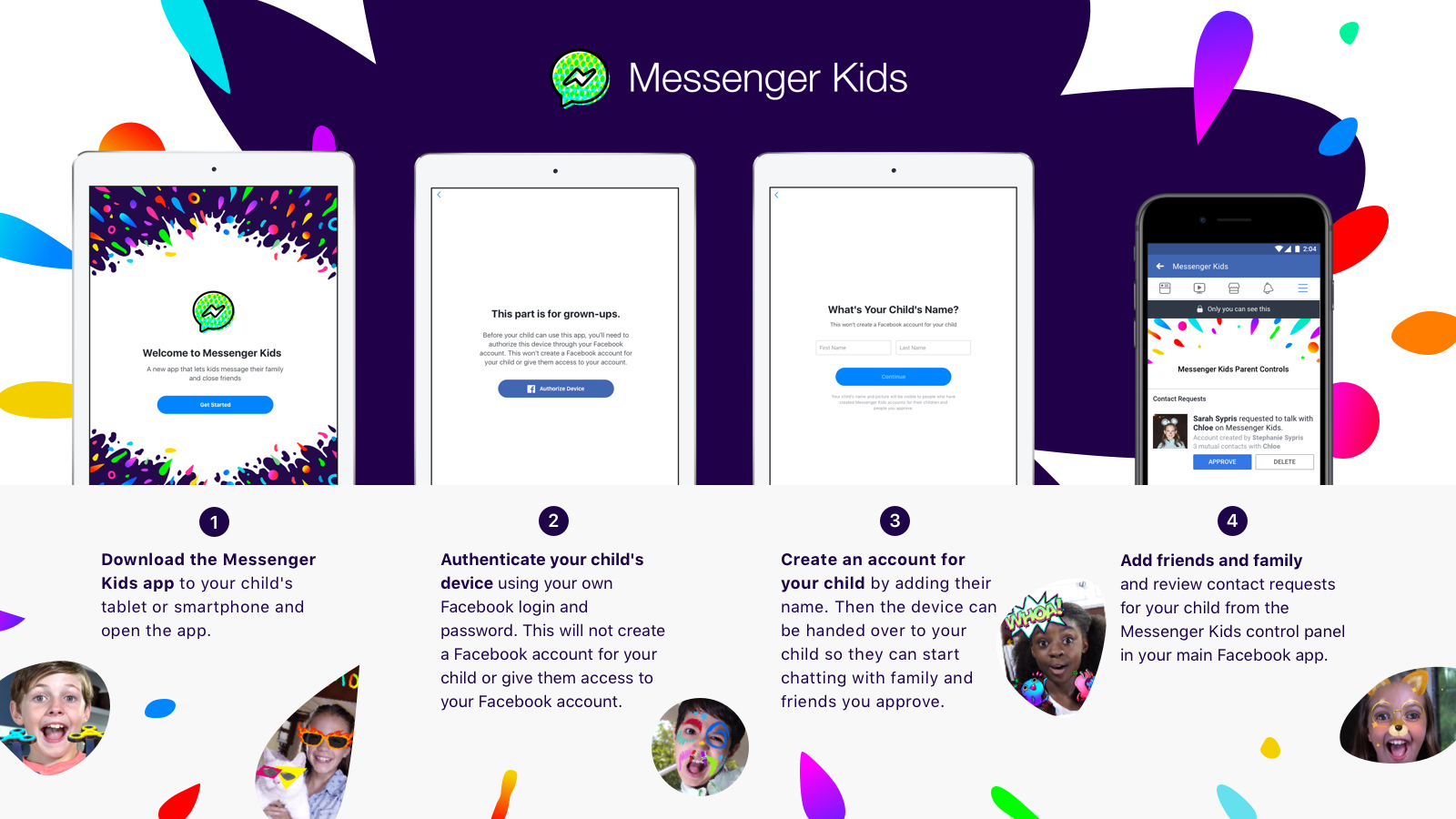 Çocuklar için tasarlanan mesajlaşma uygulaması: Messenger Kids
