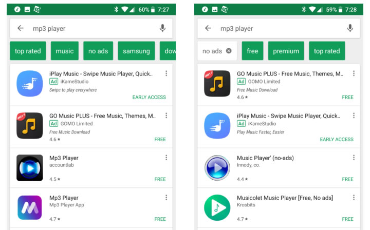 Google Play Store'da ücretli ve ücretsiz uygulamaları bulmak daha kolay olacak