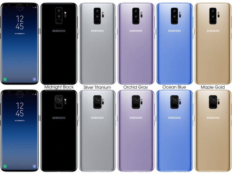 Galaxy S9'un tasarımı ve renk seçenekleri sızdırıldı
