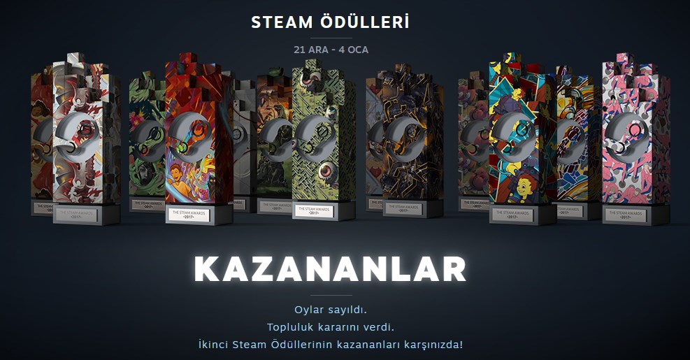 Steam ödülleri 2017 kazananları