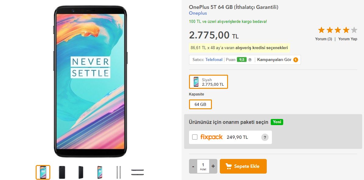 Merakla beklenen OnePlus 5T ülkemizde satışa sunuldu